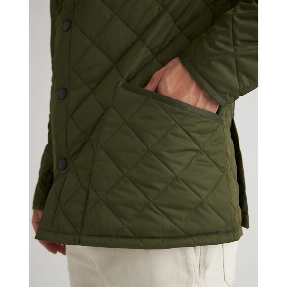 QUINCE Olive Green Featherless Quilted Jacket NWT Size XL - Picture 7 of 11